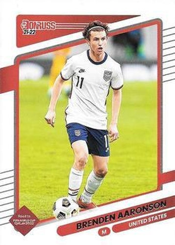 #165 Brenden Aaronson - USA - 2021-22 Donruss Road to FIFA World Cup Qatar 2022 Soccer