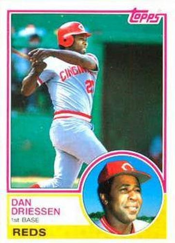 #165 Dan Driessen - Cincinnati Reds - 1983 Topps Baseball