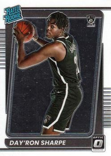 #165 Day'Ron Sharpe - Brooklyn Nets - 2021-22 Donruss Optic Basketball