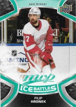 #165 Filip Hronek - Detroit Red Wings - 2021-22 Upper Deck MVP - Ice Battles Hockey