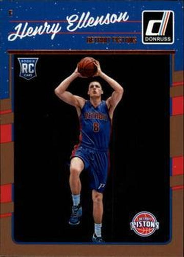 #165 Henry Ellenson - Detroit Pistons - 2016-17 Donruss Basketball