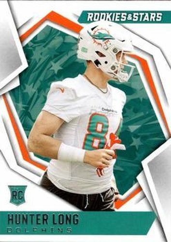 #165 Hunter Long - Miami Dolphins - 2021 Panini Rookies & Stars Football