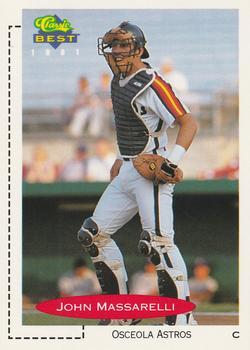 #165 John Massarelli - Osceola Astros - 1991 Classic Best Baseball