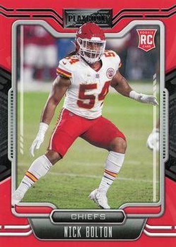 #165 Nick Bolton - Kansas City Chiefs - 2021 Panini Playbook Football