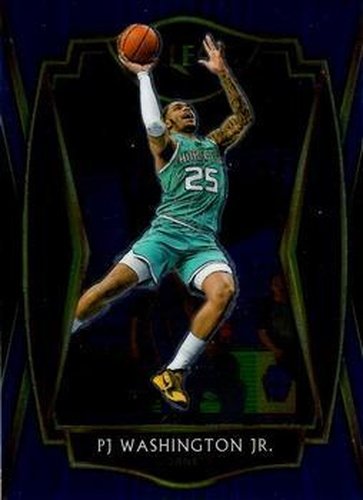 #165 PJ Washington Jr. - Charlotte Hornets - 2020-21 Panini Select - Blue Basketball