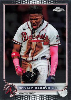 #165 Ronald Acuña Jr. - Atlanta Braves - 2022 Topps Chrome Baseball