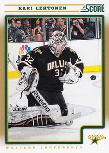 #165 Kari Lehtonen - Dallas Stars - 2012-13 Score - Gold Rush Hockey