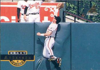 #165 Brady Anderson - Baltimore Orioles - 1994 Pinnacle Baseball