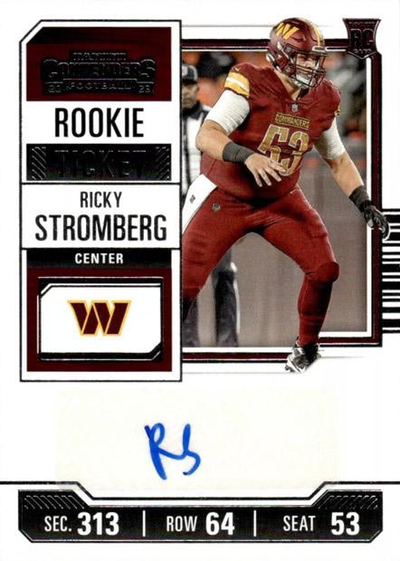 #165 Ricky Stromberg - Washington Commanders - 2023 Panini Contenders Football