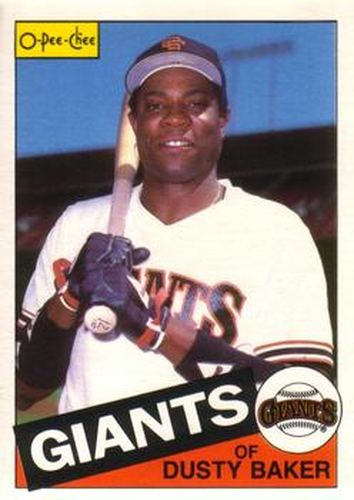 #165 Dusty Baker - San Francisco Giants - 1985 O-Pee-Chee Baseball