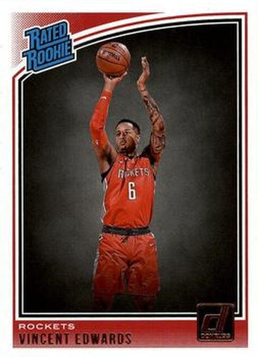 #165 Vincent Edwards - Houston Rockets - 2018-19 Donruss Basketball