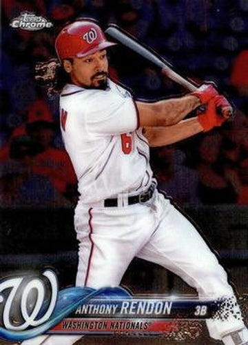 #165 Anthony Rendon - Washington Nationals - 2018 Topps Chrome Baseball