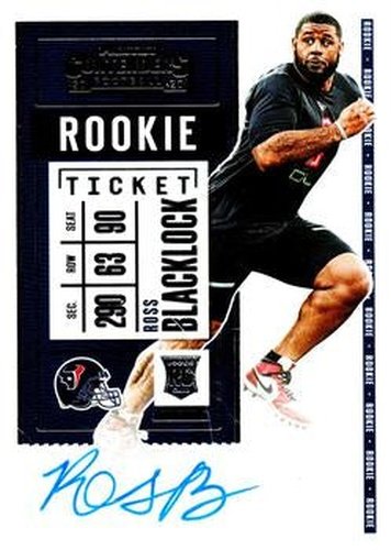 #165b Ross Blacklock - Houston Texans - 2020 Panini Contenders Football