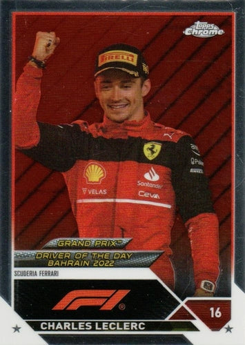 #166 Charles Leclerc - Scuderia Ferrari - 2023 Topps Chrome Formula 1 Racing
