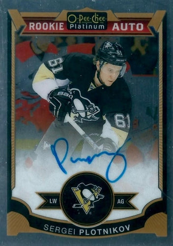 #166 Sergei Plotnikov - Pittsburgh Penguins - 2015-16 O-Pee-Chee Platinum Hockey