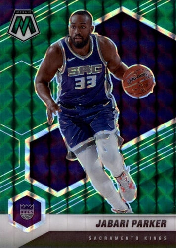 #166 Jabari Parker - Sacramento Kings - 2020-21 Panini Mosaic - Mosaic Green Basketball