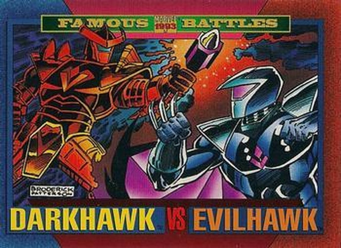 #166 Darkhawk / Evilhawk - 1993 SkyBox Marvel Universe