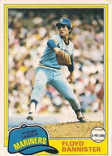 #166 Floyd Bannister - Seattle Mariners - 1981 O-Pee-Chee - Gray Back Baseball