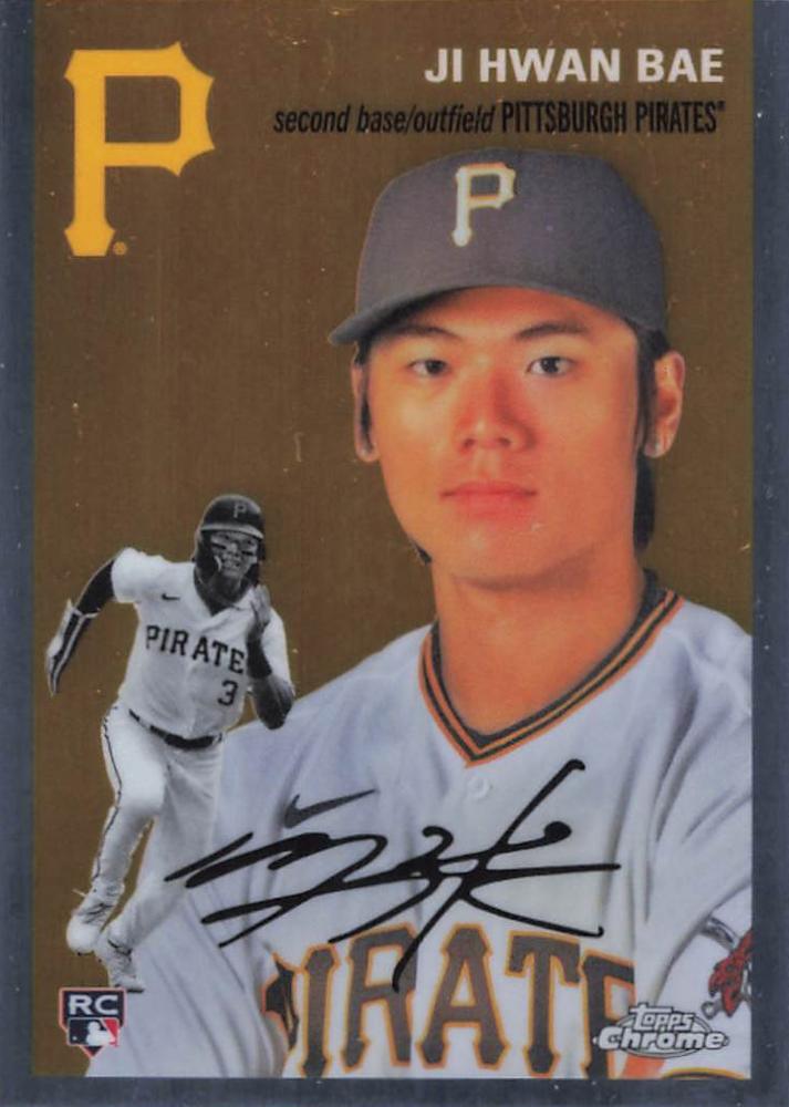 #166 Ji Hwan Bae - Pittsburgh Pirates - 2023 Topps Chrome Platinum Anniversary Baseball