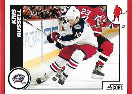 #166 Kris Russell - Columbus Blue Jackets - 2010-11 Score Hockey
