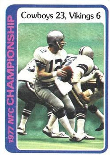 #166 1977 AFC Championship - Dallas Cowboys / Minnesota Vikings - 1978 Topps Football