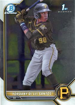 #BCP-166 Yordany De Los Santos FBC - Pittsburgh Pirates - 2022 Bowman - Chrome Prospects Baseball
