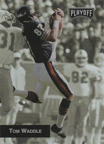 #166 Tom Waddle - Chicago Bears - 1993 Playoff Football