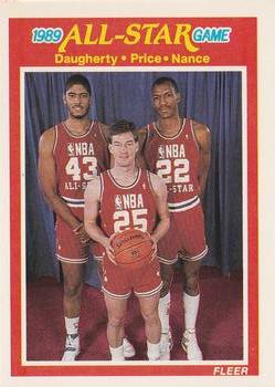 #166 Brad Daugherty / Mark Price / Larry Nance - Cleveland Cavaliers - 1989-90 Fleer Basketball