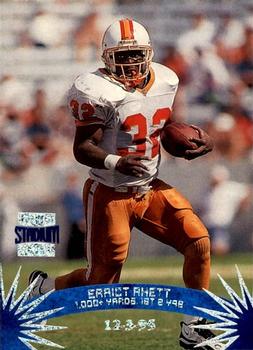 #166 Errict Rhett - Tampa Bay Buccaneers - 1996 Stadium Club Football