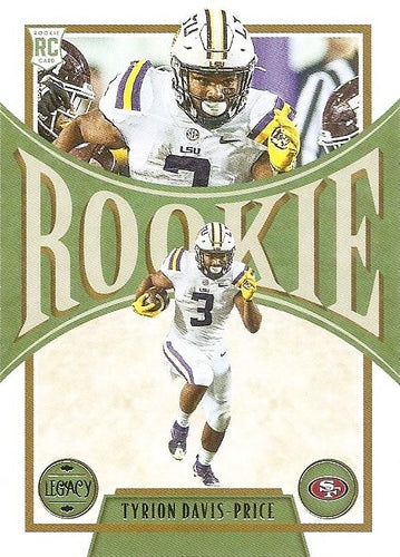 #166 Tyrion Davis-Price - San Francisco 49ers - 2022 Panini Legacy Football