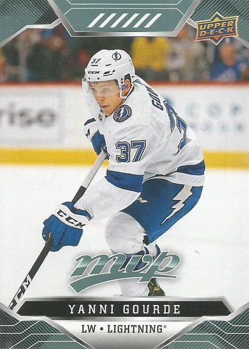 #166 Yanni Gourde - Tampa Bay Lightning - 2019-20 Upper Deck MVP Hockey