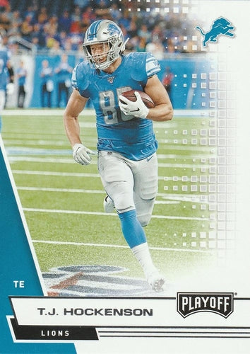 #166 T.J. Hockenson - Detroit Lions - 2020 Panini Playoff Football