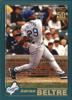 #166 Adrian Beltre - Los Angeles Dodgers - 2001 Topps Baseball