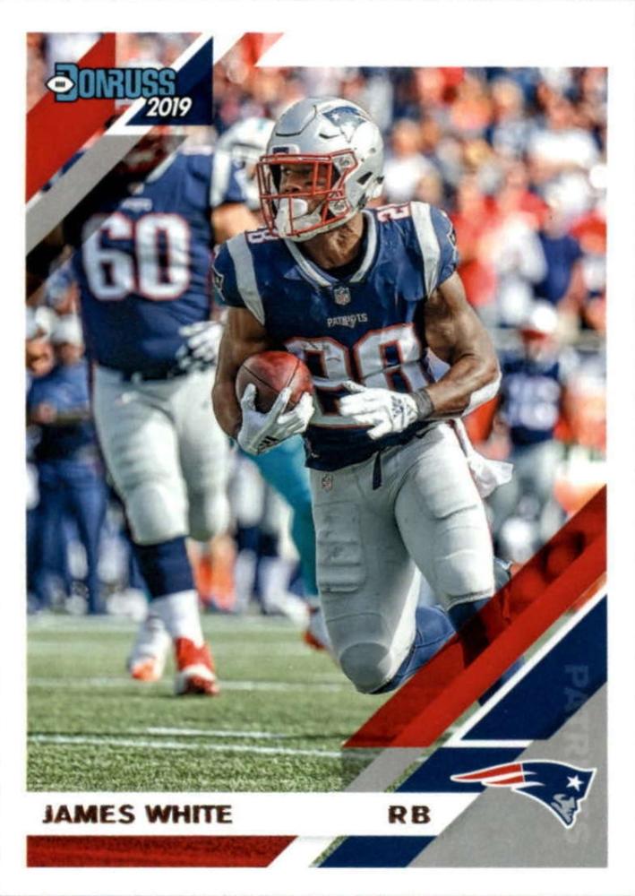 #166 James White - New England Patriots - 2019 Donruss Football