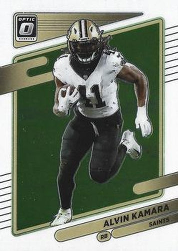 #166 Alvin Kamara - New Orleans Saints - 2021 Donruss Optic Football