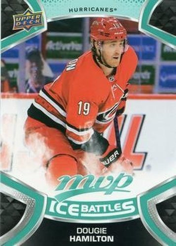 #166 Dougie Hamilton - Carolina Hurricanes - 2021-22 Upper Deck MVP - Ice Battles Hockey
