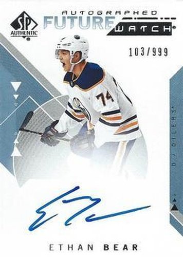 #166 Ethan Bear - Edmonton Oilers - 2018-19 SP Authentic Hockey