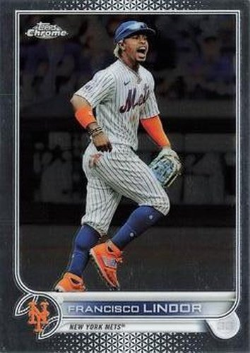 #166 Francisco Lindor - New York Mets - 2022 Topps Chrome Baseball