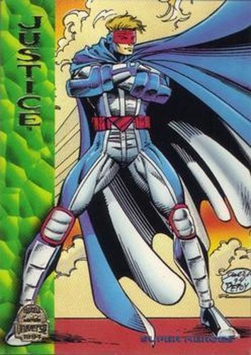 #166 Justice - 1994 Fleer Marvel Universe