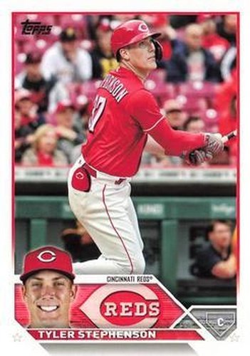 #166 Tyler Stephenson - Cincinnati Reds - 2023 Topps Baseball