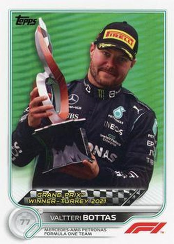 #166 Valtteri Bottas - Mercedes-AMG Petronas Formula One Team - 2022 Topps Formula 1 Racing