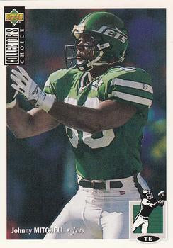 #166 Johnny Mitchell - New York Jets - 1994 Collector's Choice Football