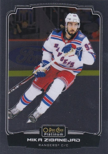 #166 Mika Zibanejad - New York Rangers - 2022-23 O-Pee-Chee Platinum Hockey
