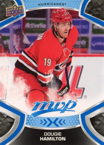 #166 Dougie Hamilton - Carolina Hurricanes - 2021-22 Upper Deck MVP - Blue Hockey