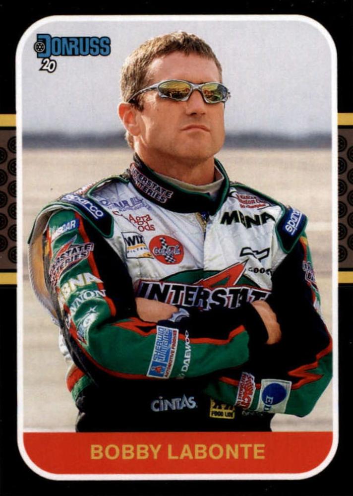 #166 Bobby Labonte - Joe Gibbs Racing - 2020 Donruss Racing