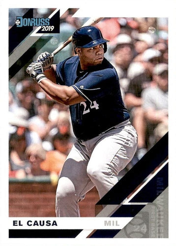 #166b Jesus Aguilar - Milwaukee Brewers - 2019 Donruss Baseball