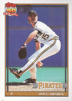 #685 Doug Drabek - Pittsburgh Pirates - 1991 Topps Baseball