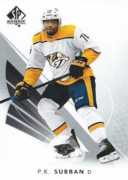 #14 P.K. Subban - Nashville Predators - 2017-18 SP Authentic Hockey
