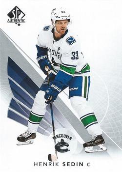 #27 Henrik Sedin - Vancouver Canucks - 2017-18 SP Authentic Hockey