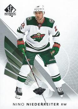 #80 Nino Niederreiter - Minnesota Wild - 2017-18 SP Authentic Hockey